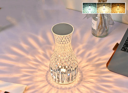 LED Kristalllampe Vasenform