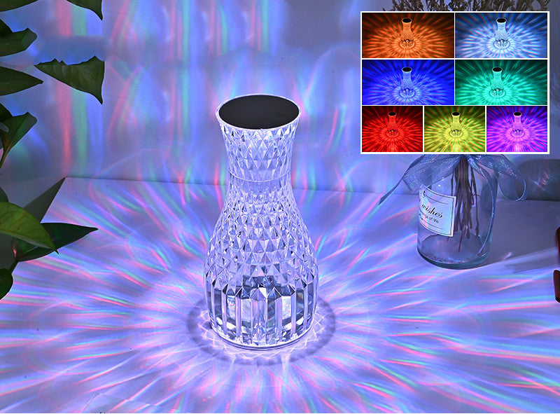 LED Kristalllampe Vasenform